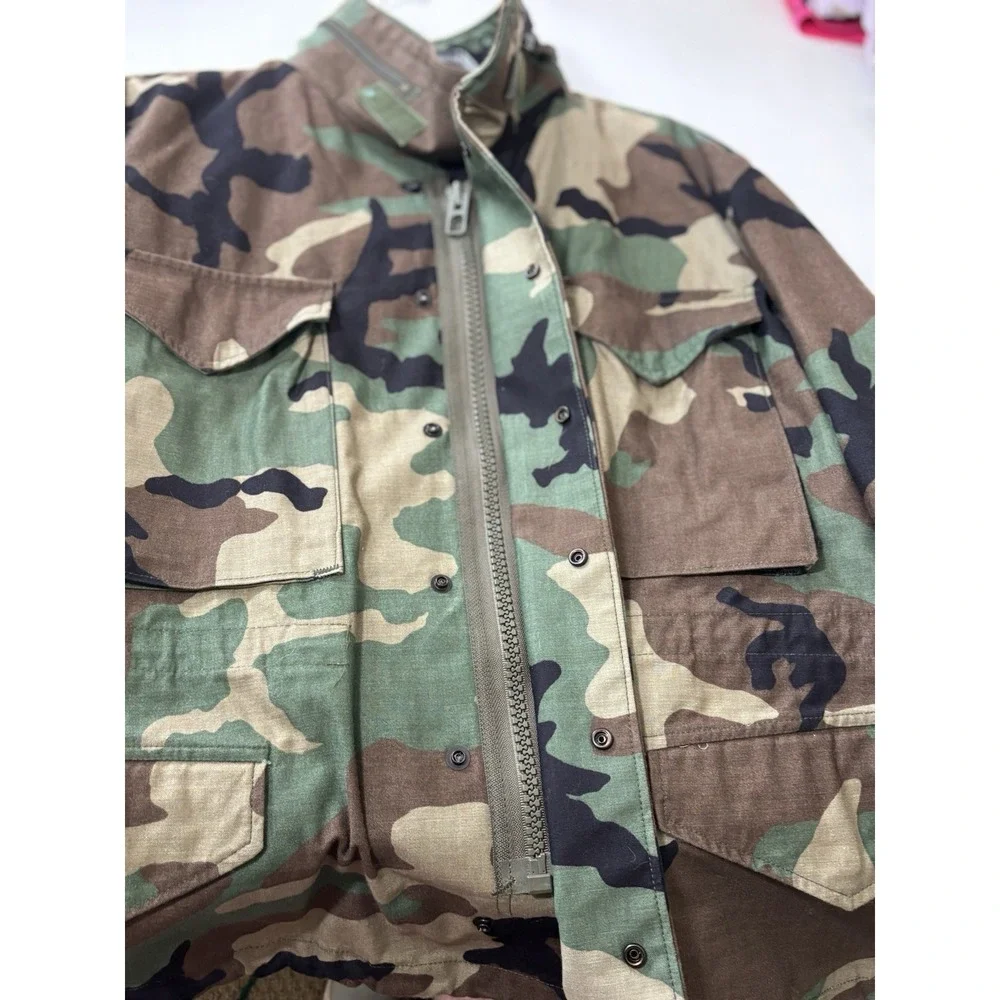 NEW USGI M-65 Cold Weather Coat Woodland Camo XL Regular Stock# 8415-01-099-7841